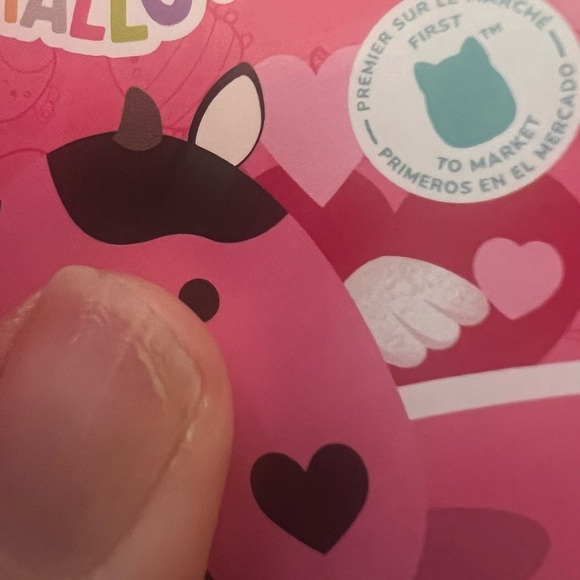 Pink and Black Cow Plush with Heart - Picture 5 of 9